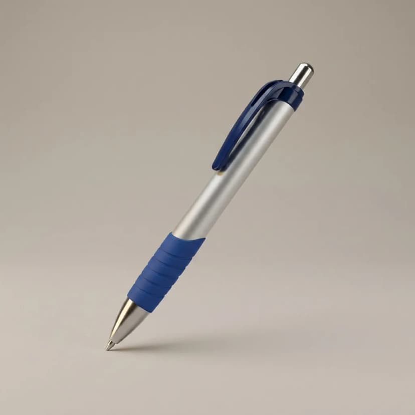 Esfero publicitario Ref 149 personalizado con logo de empresa sobre fondo blanco de estudio
