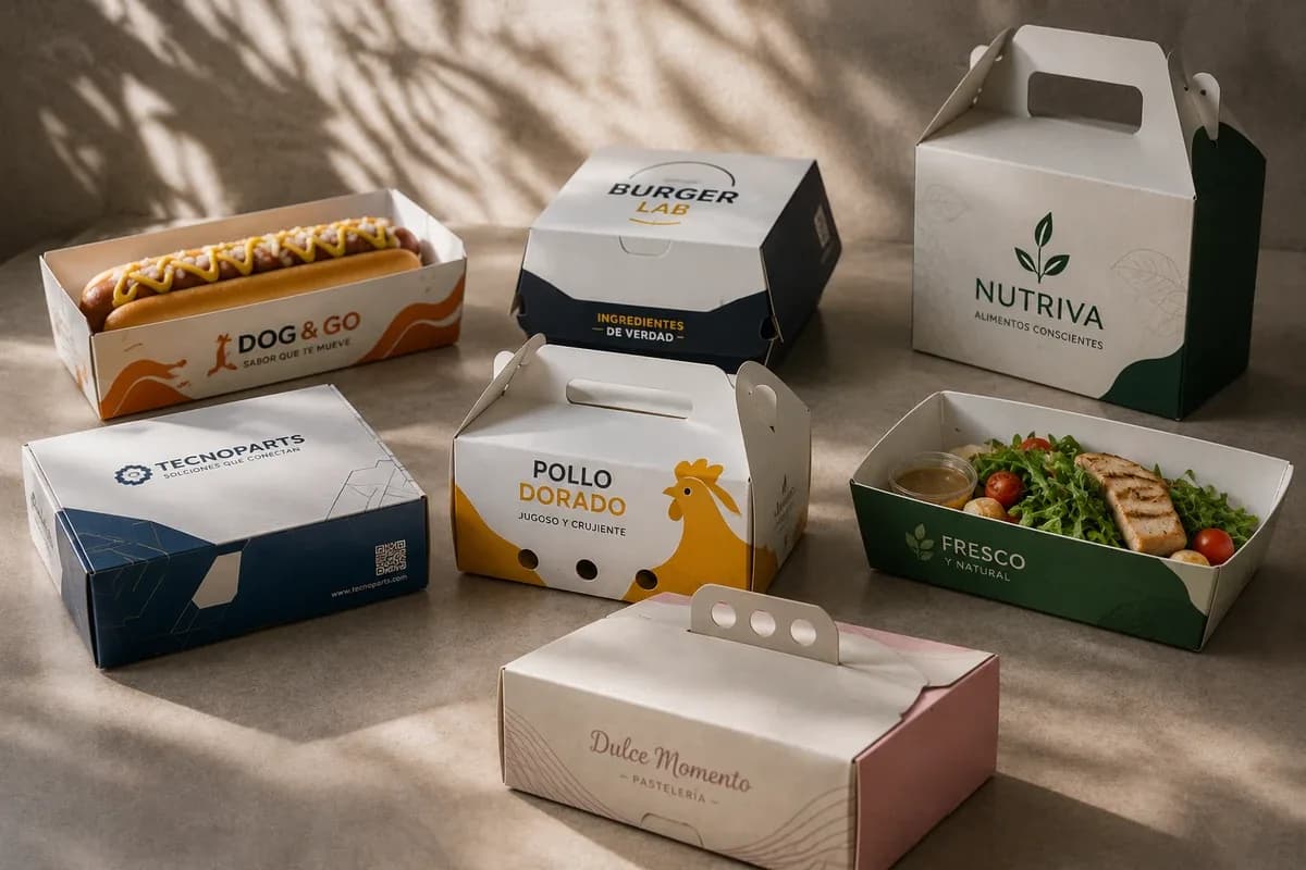 Cajas plegadizas personalizadas para alimentos, bebidas, industria, retail, farmacéutico y cosmética.