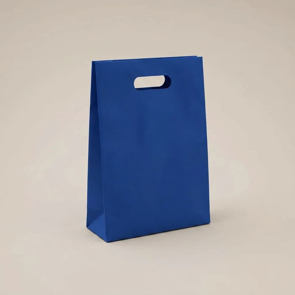 Bolsa ecológica CIMBOA #407 con asa reforzada personalizada con logo corporativo sobre fondo blanco