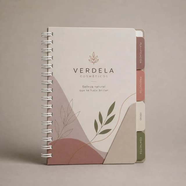 Cuaderno corporativo personalizado con insertos