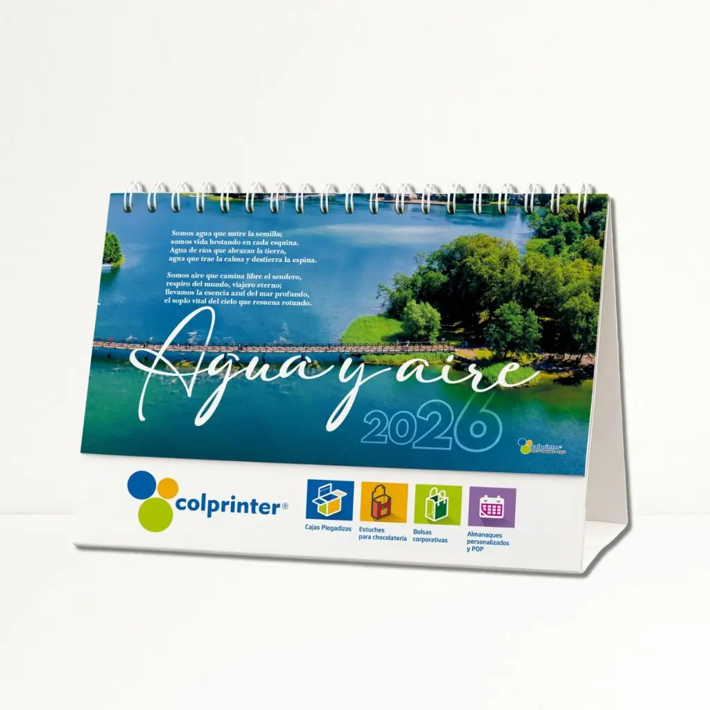 Calendario escritorio paisajes