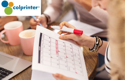 Elija el calendario ideal para mejorar su productividad con Colprinter. 