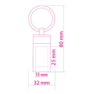 Llavero metálico<br>Ref: 145