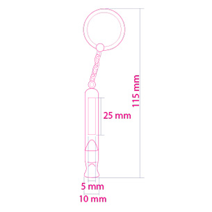 Silbato Metálico<br>Ref: 240