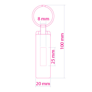 USB 8 GB – llavero<br>Ref:409